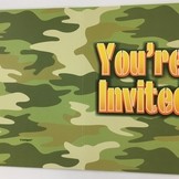 Army pozvánky na party 8ks